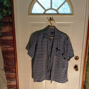 Van Heusen Casual Blue Button Down Shirt RL53